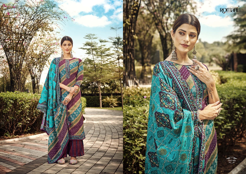 Romani Kasauti Pashmina With Beautiful Work Stylish Designer Festive Wear Salwar Kameez