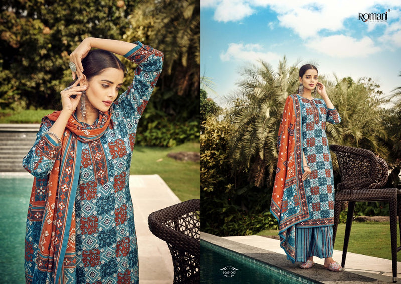 Romani Kasauti Pashmina With Beautiful Work Stylish Designer Festive Wear Salwar Kameez