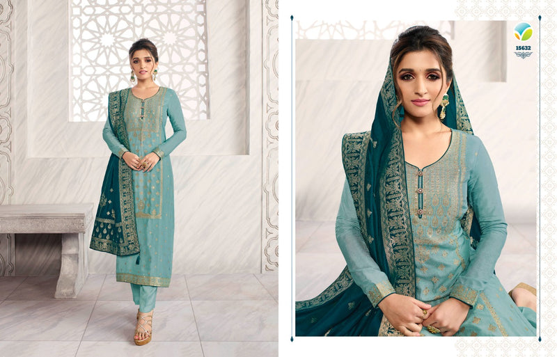 Vinay Fashion Llp Kaseesh Zardosi 2 Dola Jacquard Heavy Designer Occasional Wear Salwar Kameez
