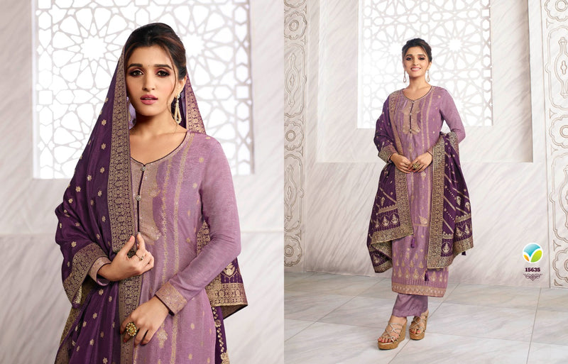 Vinay Fashion Llp Kaseesh Zardosi 2 Dola Jacquard Heavy Designer Occasional Wear Salwar Kameez