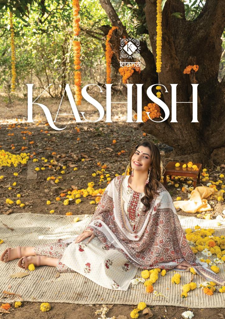 Kiana House Of Fashion Kashish Pure Cotton Print With Thread Work Embroidery Kurti