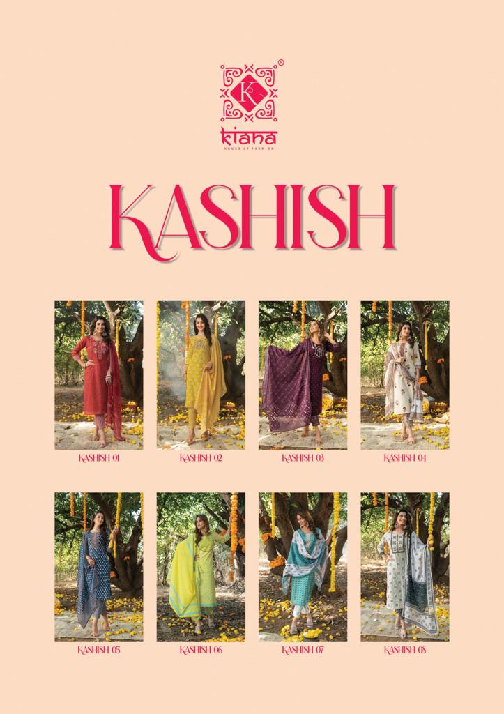 Kiana House Of Fashion Kashish Pure Cotton Print With Thread Work Embroidery Kurti