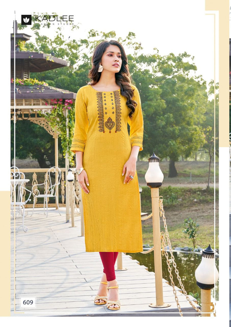 Kadlee Fashion Kashish Rayon Designer Fancy Party Wear Kurtis