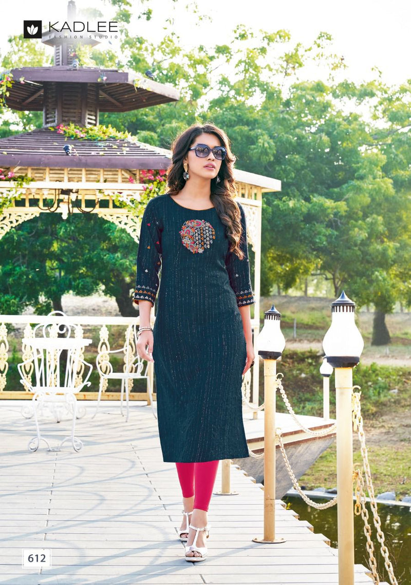 Kadlee Fashion Kashish Rayon Designer Fancy Party Wear Kurtis