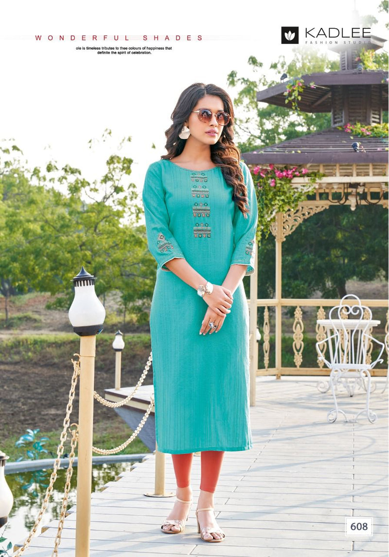 Kadlee Fashion Kashish Rayon Designer Fancy Party Wear Kurtis