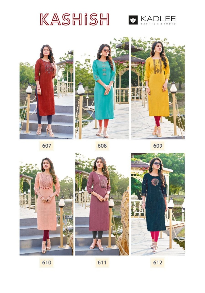 Kadlee Fashion Kashish Rayon Designer Fancy Party Wear Kurtis