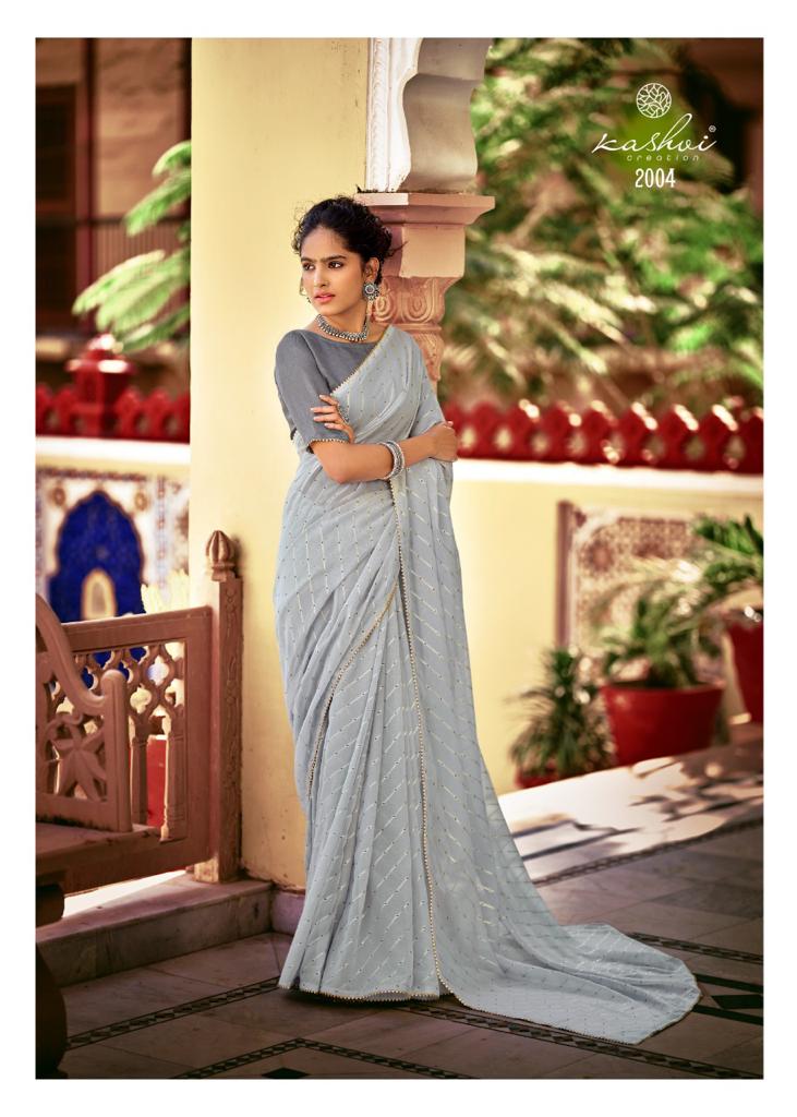 Kashvi Creation Zeel Weightless Print Beautiful Collections OF  Party Sarees