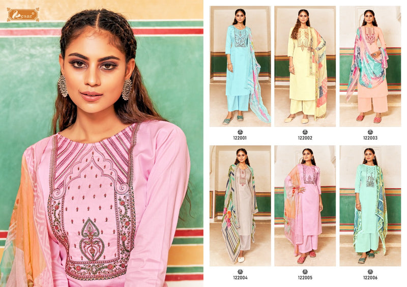 Kesar Kasturi Pure Jam Cotton Fancy Embroidered Party Wear Salwar Suits