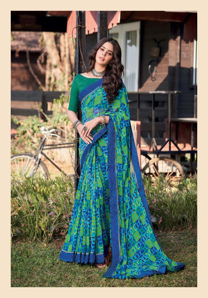 Kashvi Creation Kavya Georgette Fancy Stylish Festive Wear Sarees