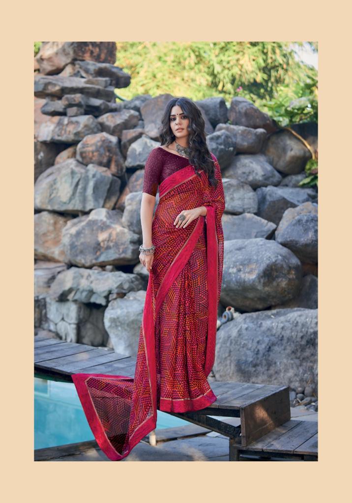 Kashvi Creation Kavya Georgette Fancy Stylish Festive Wear Sarees