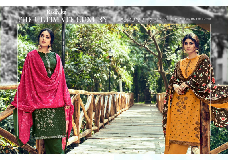 Radhika Fashion Azara Kenza Vol 4 Cotton Fancy Stylish Festive Wear Salwar Suits