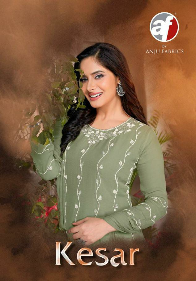 Anuj Fabric Kesar Pure Viscose Stylish Designer Kurti Collection