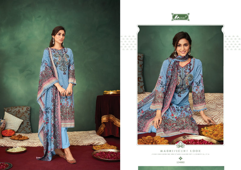 Kesar Chevron Lawn Cotton Pakistani Style Digital Printed Festive Wear Salwar Suits