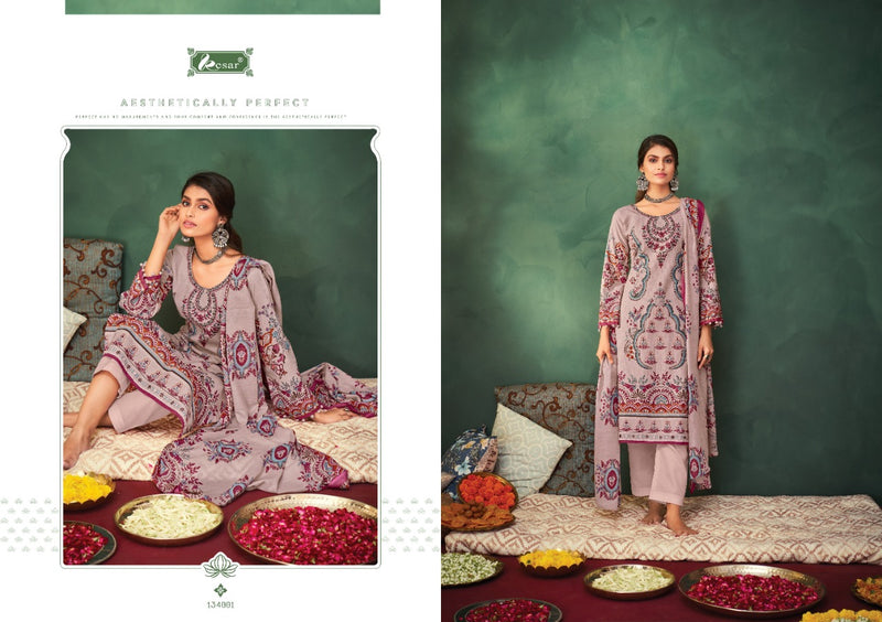 Kesar Chevron Lawn Cotton Pakistani Style Digital Printed Festive Wear Salwar Suits
