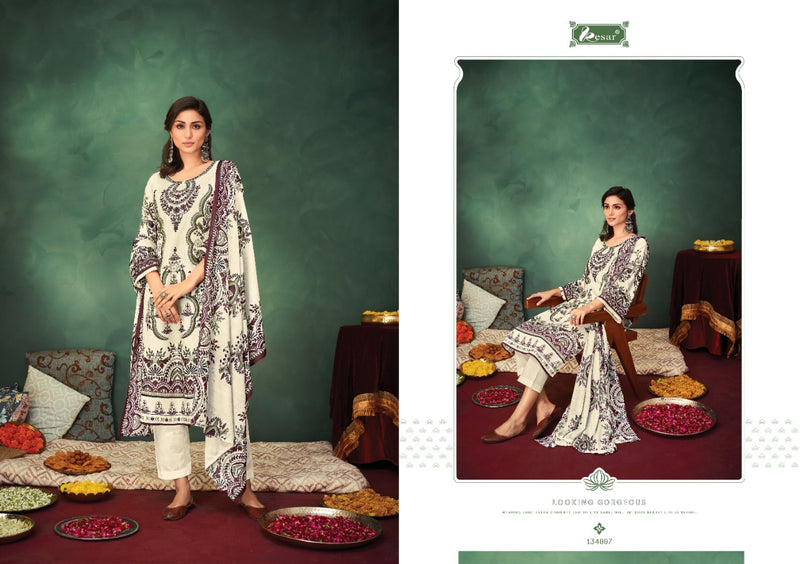 Kesar Chevron Lawn Cotton Pakistani Style Digital Printed Festive Wear Salwar Suits