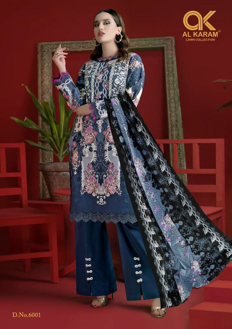 Al Karam Kesariya Magic Vol 6 Pure Cotton With Heavy Beautiful Work Stylish Designer Pakistani Salwar Kameez