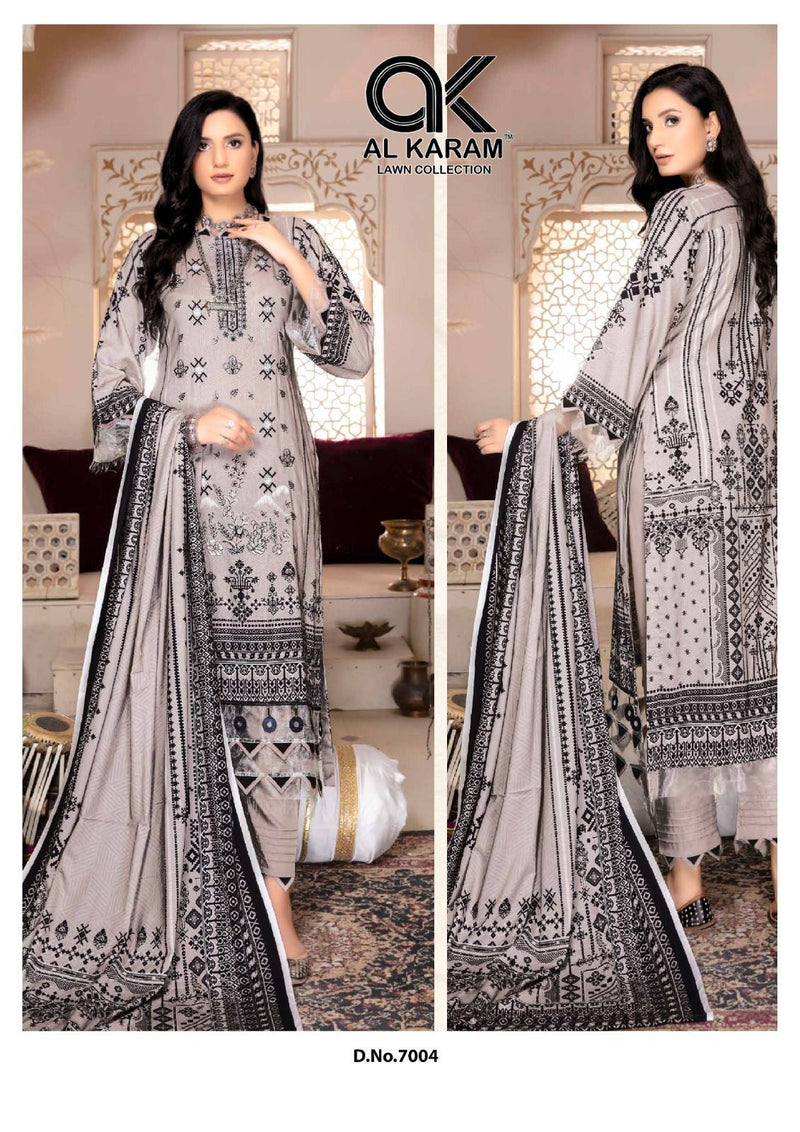 Al Karam Kesariya Magic In Print Vol 7 Pure Cambric Printed Fancy Designer Salwar Kameez