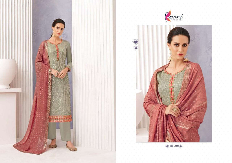 Kesri Trendz Ruby Pure Georgette  With Heavy Self Embrodiery Work Salwar Suits