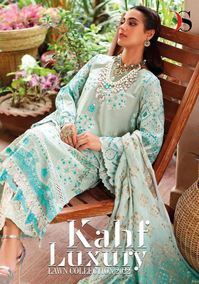 Deepsy Suits Khaf Luxury Lawn Collection Cambric Cotton Pakistani Style Embroidered Party Wear Salwar Suits
