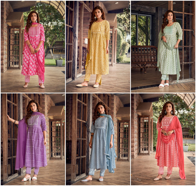 Parra Studio Khoobsurat Vol 1 Muslin With Heavy Beautiful Work Stylish Designer Festive Wear Fancy Kurti
