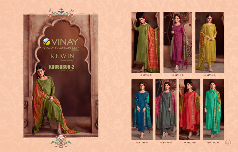Vinay Fashion Khushboo Vol2 Muslin With Fancy Printed Work Stylish Designer Casual Look Salwar Kameez