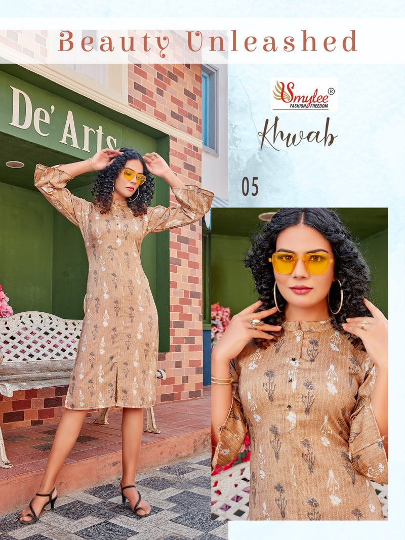 Smylee Khwab Rayon Causal Wear Kurti