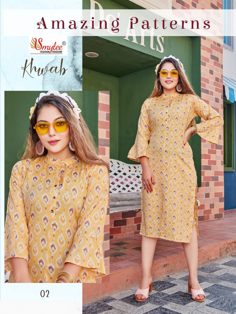 Smylee Khwab Rayon Causal Wear Kurti