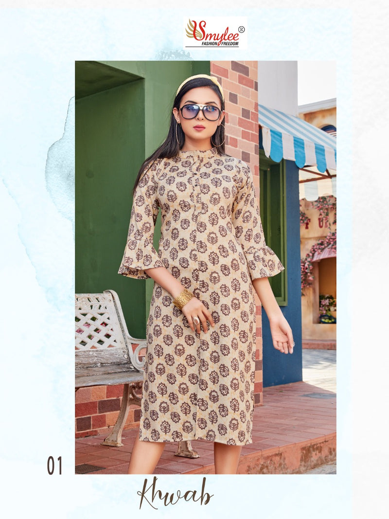 Smylee Khwab Rayon Causal Wear Kurti