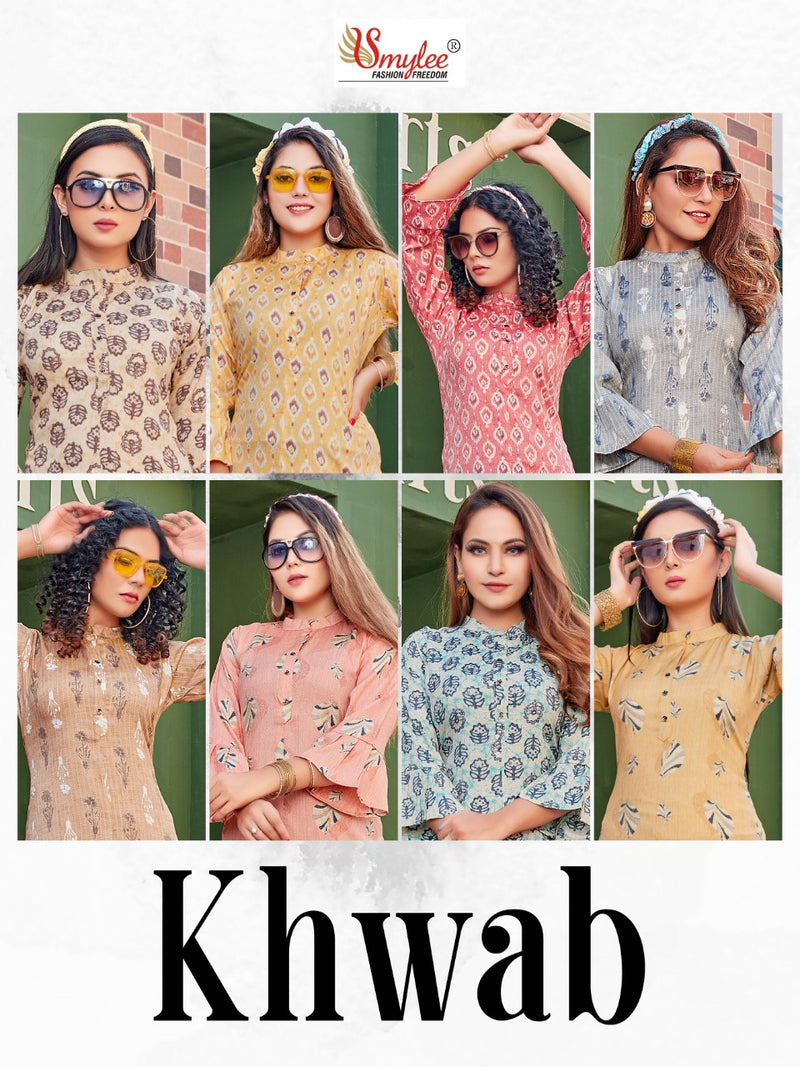 Smylee Khwab Rayon Causal Wear Kurti