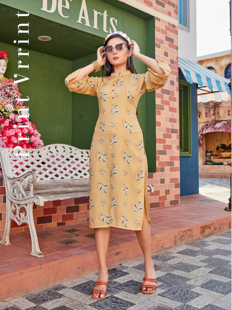 Smylee Khwab Rayon Causal Wear Kurti