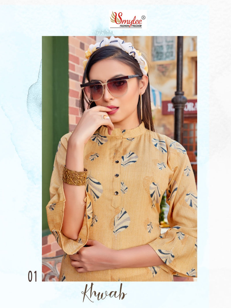 Smylee Khwab Rayon Causal Wear Kurti