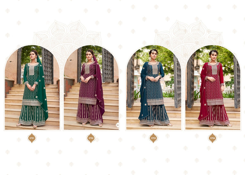Sara Trendz Khwahish Georgette With Heavy Embroidery Work Stylish Designer Wedding Wear Salwar Kameez