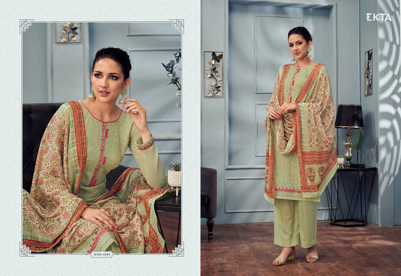 Ekta Fashion Khwaish Vol 42 Georgette Embroidered Party Wear Salwar Suits
