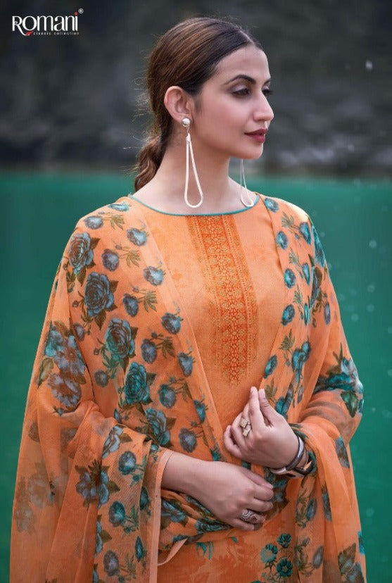 Romani Kiara Vol 2 Cotton Festive Wear Salwar Suits With Digital Prints