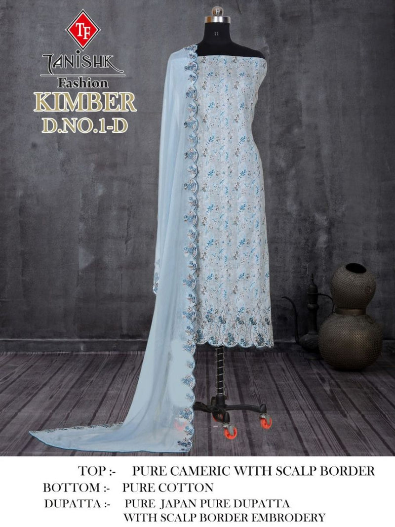 Tanishk Fashion Kimber Cambric Cotton Embroidered Party Wear Salwar Suits