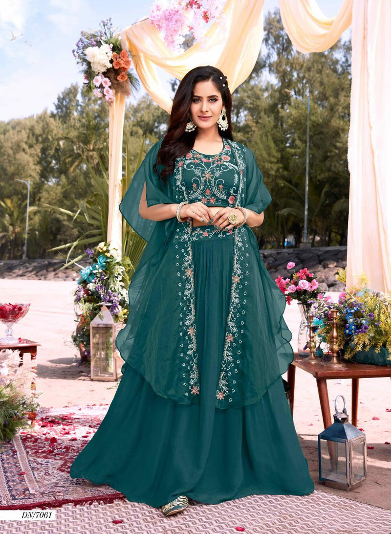Anju Fabs Kit Kat Vol 3 Georgette With Heavy Beautiful Embroidery Work Stylish Designer Fancy Long Kurti