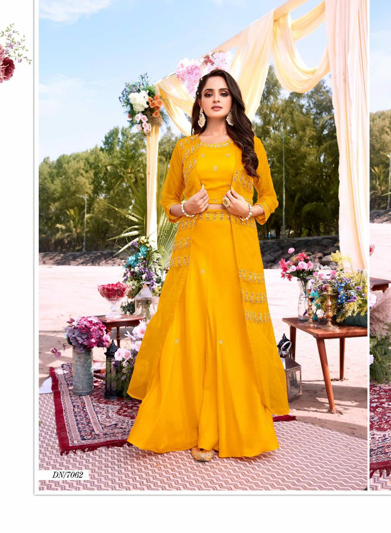 Anju Fabs Kit Kat Vol 3 Georgette With Heavy Beautiful Embroidery Work Stylish Designer Fancy Long Kurti