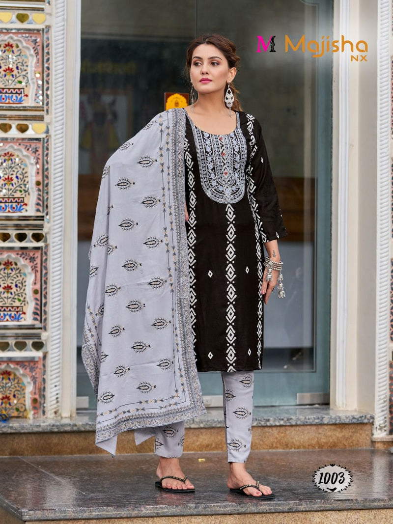 Majisha Kodee Vol 1 Rayon With Batik Printed Work Stylish Designer Party Wear Fancy Kurti