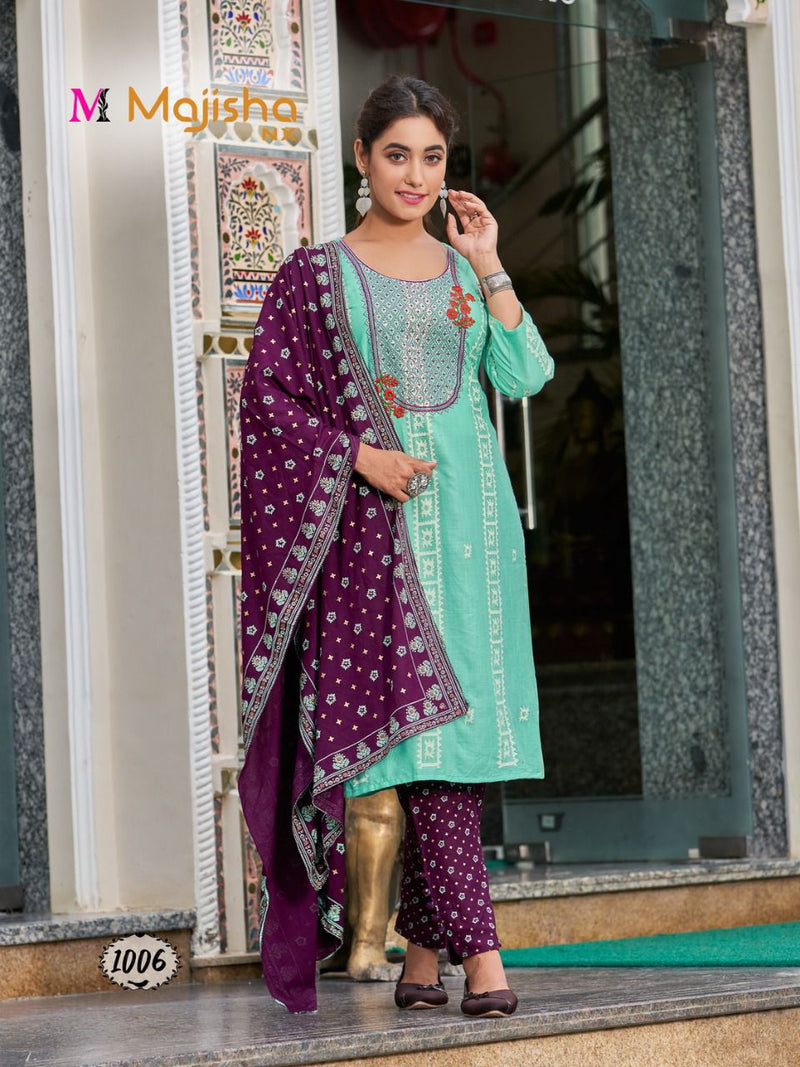 Majisha Kodee Vol 1 Rayon With Batik Printed Work Stylish Designer Party Wear Fancy Kurti