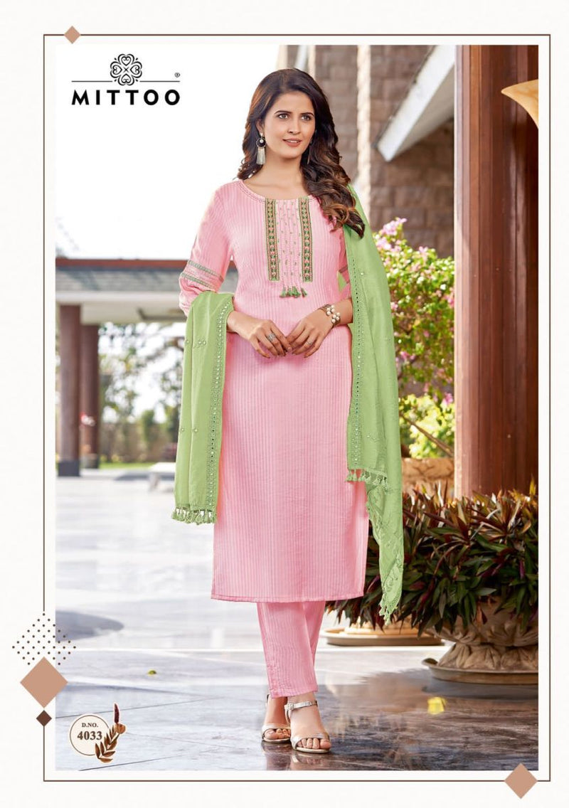 Mittoo Kohinoor Viscose Silk With Heavy Embroidery Work Stylish Designer Causal Wear Kurti