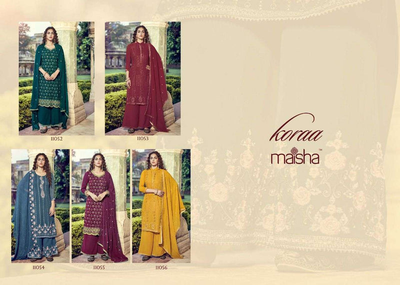 Maisha Koraa Georgette Designer Party Wear Embroidered Salwar Kameez