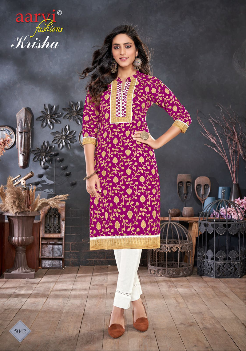 Aarvi Fashion Krisha Lawn Cotton Causal Wear Salwar Suit