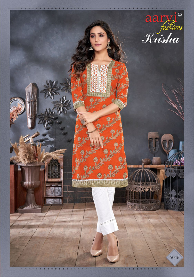 Aarvi Fashion Krisha Lawn Cotton Causal Wear Salwar Suit