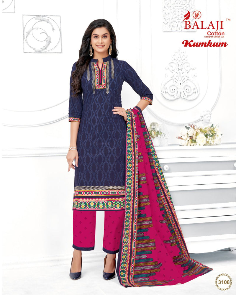 Balaji Cotton Kumkum Vol 31 Cotton Printed Daily Wear Salwar Kameez