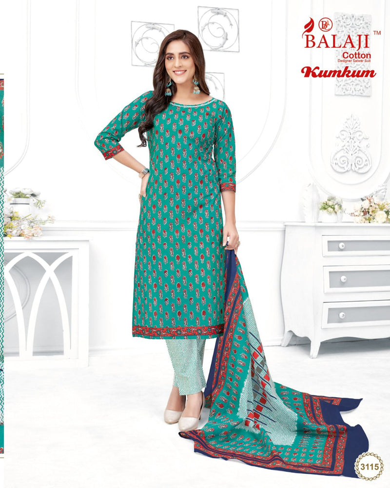 Balaji Cotton Kumkum Vol 31 Cotton Printed Daily Wear Salwar Kameez