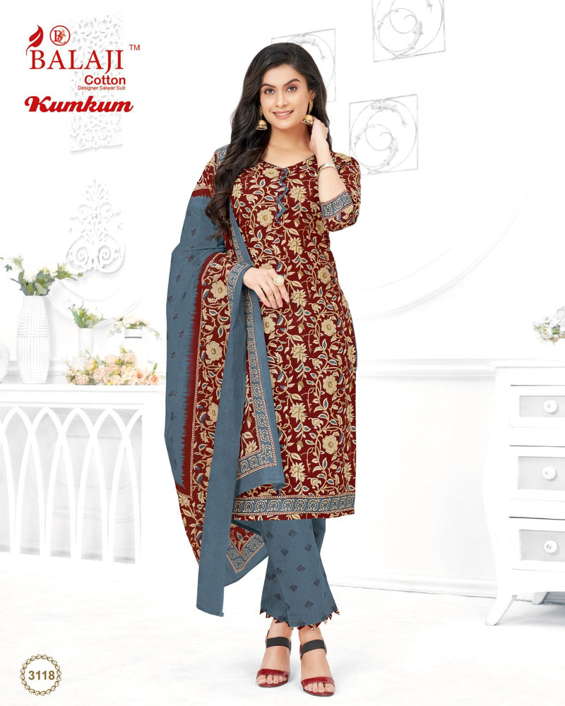 Balaji Cotton Kumkum Vol 31 Cotton Printed Daily Wear Salwar Kameez