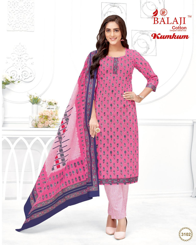 Balaji Cotton Kumkum Vol 31 Cotton Printed Daily Wear Salwar Kameez