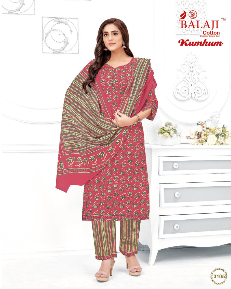 Balaji Cotton Kumkum Vol 31 Cotton Printed Daily Wear Salwar Kameez