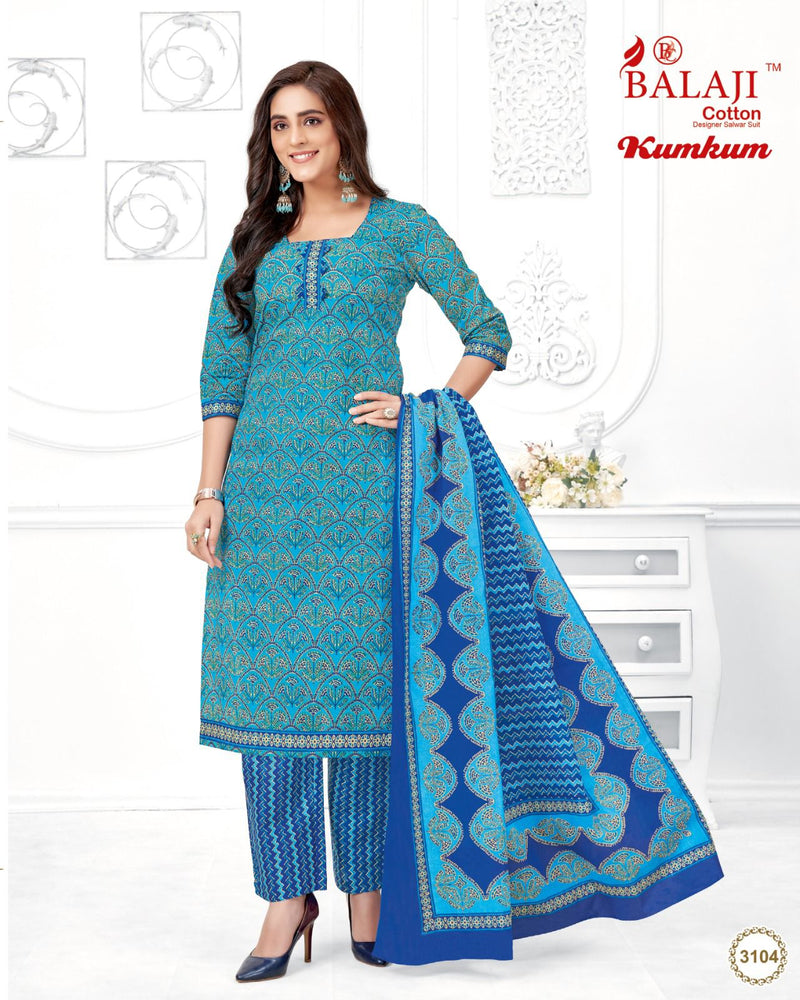 Balaji Cotton Kumkum Vol 31 Cotton Printed Daily Wear Salwar Kameez