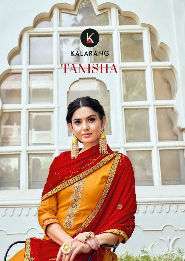 Kalarang Fashion Tanisha Jam Silk Cotton Embroidery Work